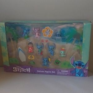 Disney Stitch 13 piece figure set BNIB SOLD OUT